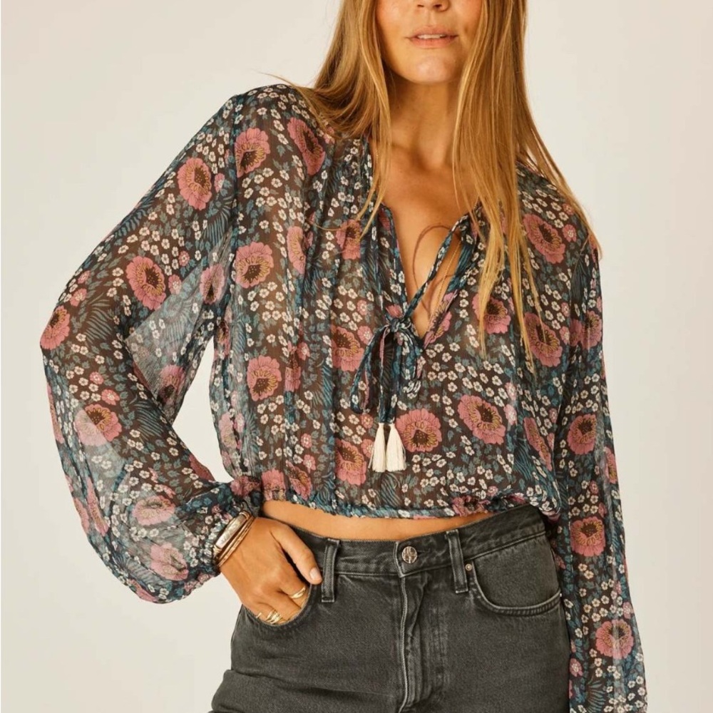 Natalie Martin sheer blouse